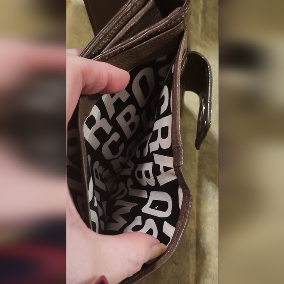 Marc by Marc Jacobs Double Sided Leather Wallet Brown 5" X 4" - Picture 11 of 15